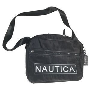 Nautica Laptop Messenger Black Bag